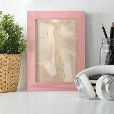 " Buff Abstract Shapes II " Painting Print