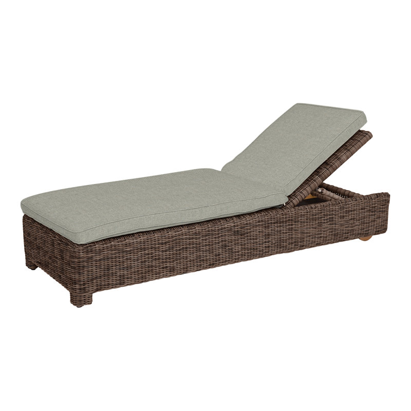 Sag Harbor Outdoor Chaise Lounge, Perigold Play Sage, Sag Harbor Mocha