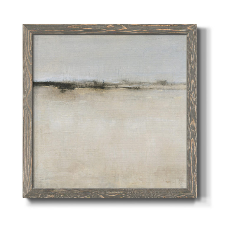 " Subtle Scape II " Painting Print, 31.5" H x 31.5" W x 1.5" D, Gray Framed