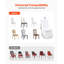 Housse de chaise pliante en élasthanne extensible, housse avant arquée ajustée universelle, housses de protection amovibles lavables, pour mariage, vacances, banquet, fête, célébration, salle à manger (blanc 100 pièces)