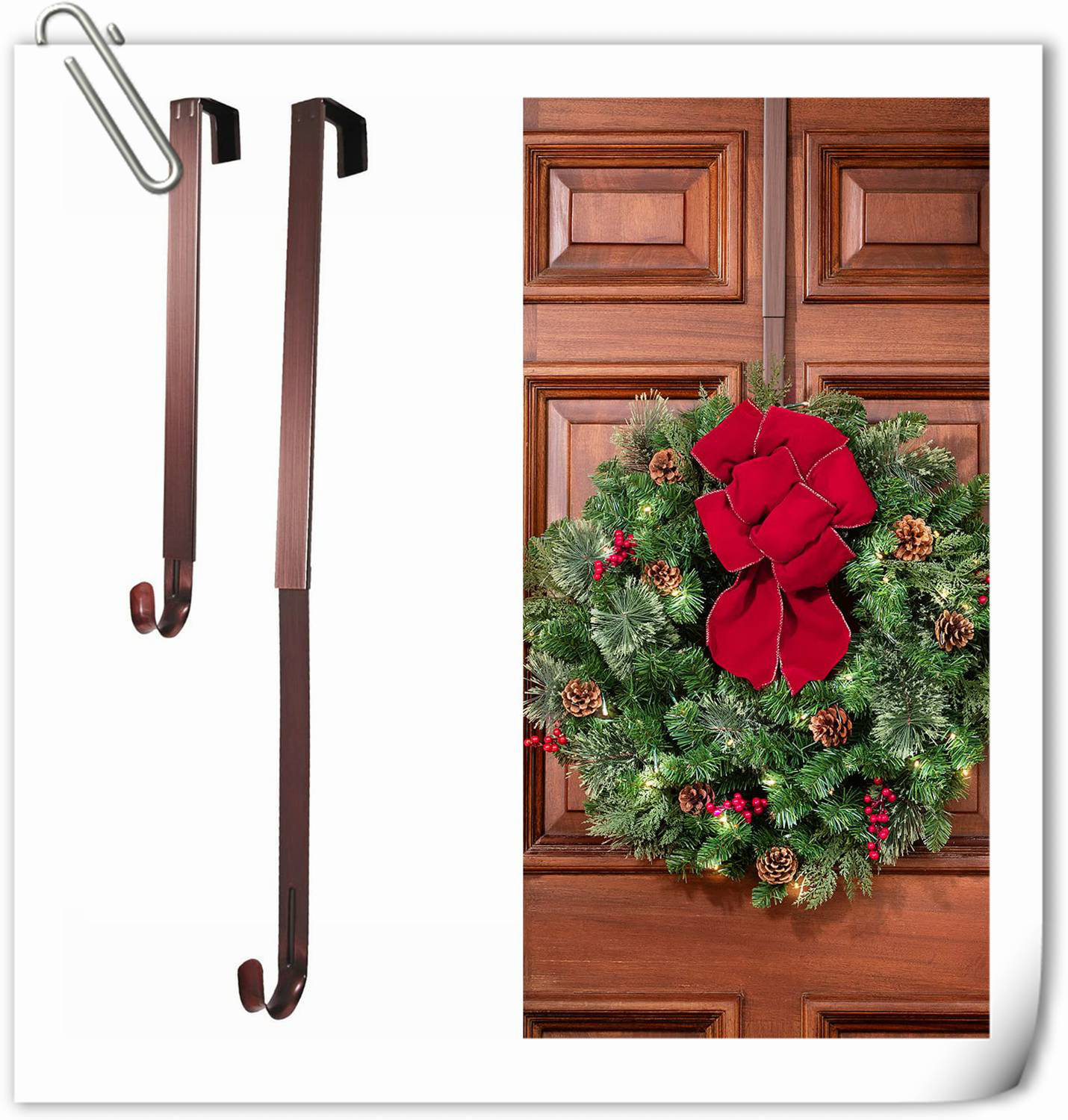 Rebrilliant Adapt Adjustable Wreath Hanger (Oil-Rubbed Bronze) — Over ...