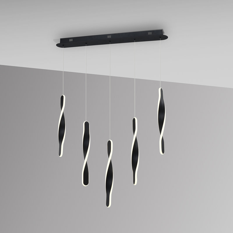 Dayatra 5 - Light LED Novelty Pendant, Matt Black