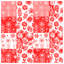 Couvre-lit matelassé à motif floral rouge toutes tailles-127458716