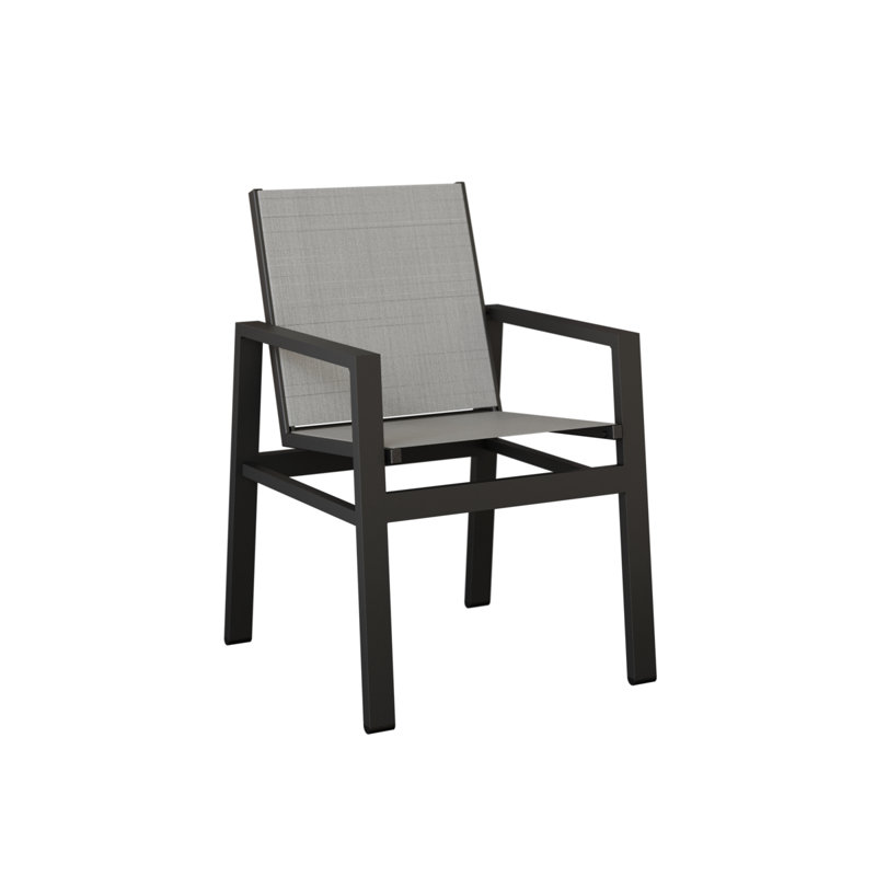 Chaise de salle à manger Ohlson, Charm platine, Noir mat