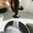 Commercial Kitchen Faucet Pull Down Sprayer Black And Nickel,Single Handle Kitchen Sink Faucet