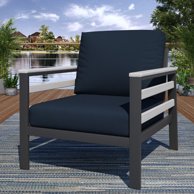 Chaise de patio avec coussins Sunbrella® Townsend