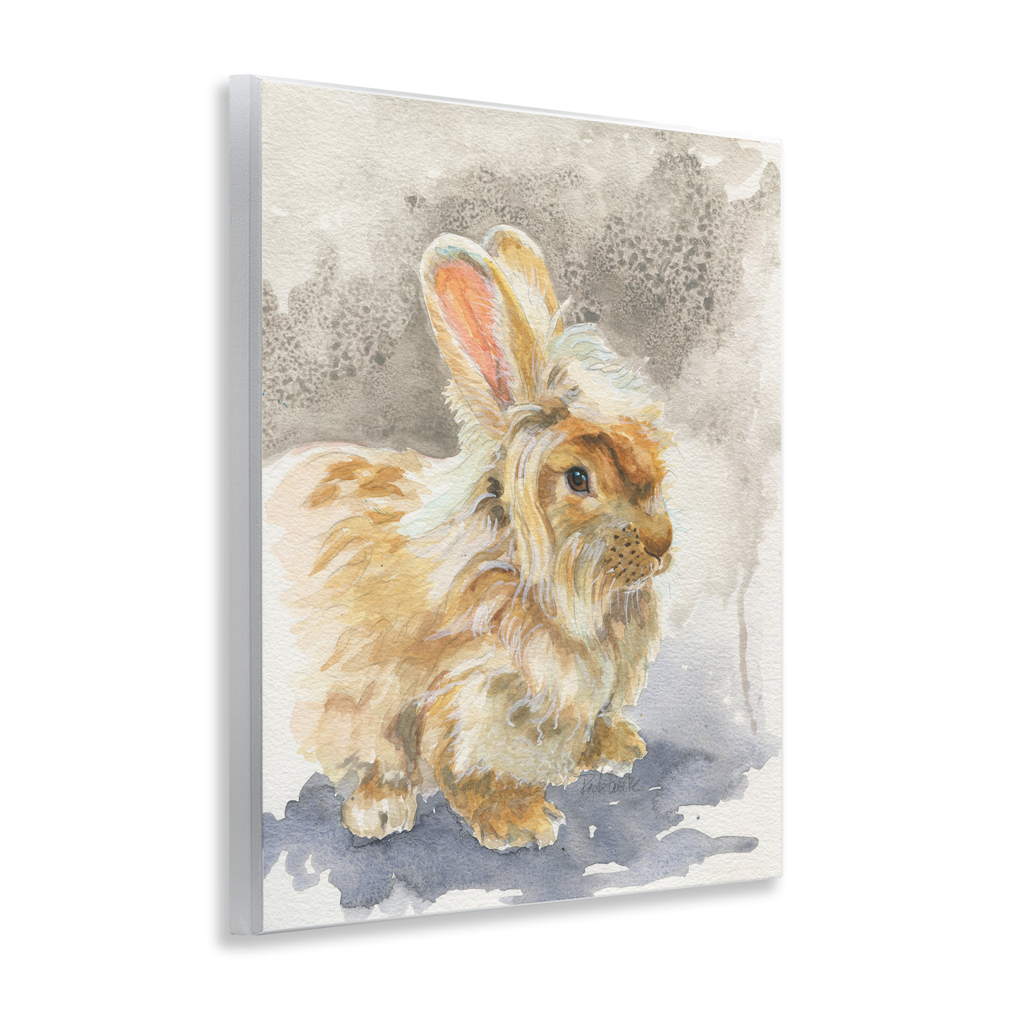 Dakota Fields Angora Bunny Watercolor Wall Plaque Art by Jennifer ...