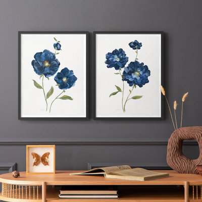 Blue Poppies-Premium Framed Print -Ready to Hang - No Nails Required - No Nails Required