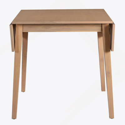 Table de salle à manger extensible de 29 à 45 po pour 4 personnes, table de cuisine pliante avec pieds en bois d'hévéa
