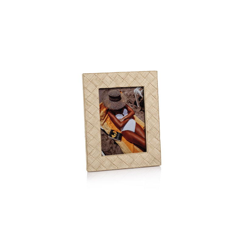 Trakelia Natural Raffia Picture Frame, 5" W x 7" H
