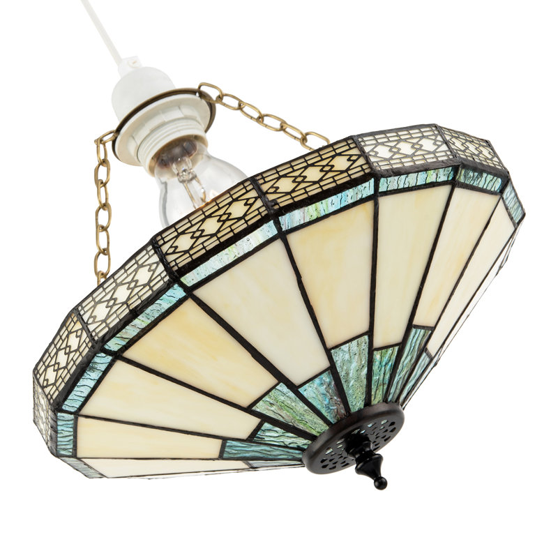 18cm H Glass Bowl Pendant Shade ( No Direct Attachment Method ) in Green