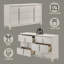 Commode de style moderne avec finition blanche