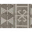 Tapis rectangulaire en laine à tissage plat