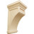 7"W x 7 1/2"D x 13"H Fluted Mission Corbel, Maple (2-Pack)-91262020-124391184