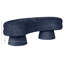 Banc rembourré en velours bleu marine Zenna-1821666961