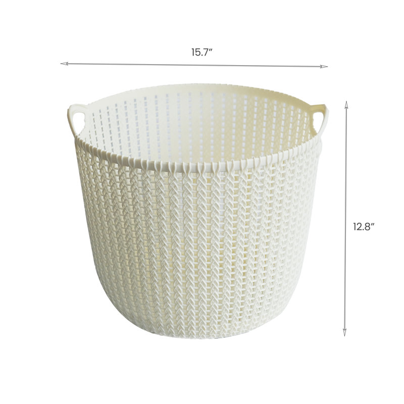 Rebrilliant Plastic Decorative Basket, 38 qt.