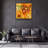 Stunning Decorative Tempered Glass Painting, 19.7 x 19.7 Inches | 100% Tempered Glass, Thickness: 0.16 Inches | UV Printing for Vibrant Colors | Perfect for Home Décor, Living Room or Office Wall Art-731320495