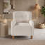 Fauteuil d'appoint rembourré avec siège et accoudoirs rembourrés pour salon, chambre et bureau-186733274