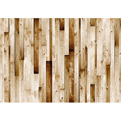 Murale pelez et collez - Planches de bois vierges