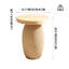 Table d'appoint ronde en bois clair