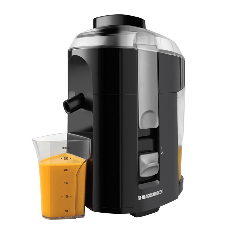 Black 400 Watt Electric Juice Extractor with Pulp Receptacle