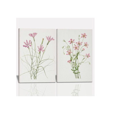 2 Piece Wrapped Canvas Wall Art