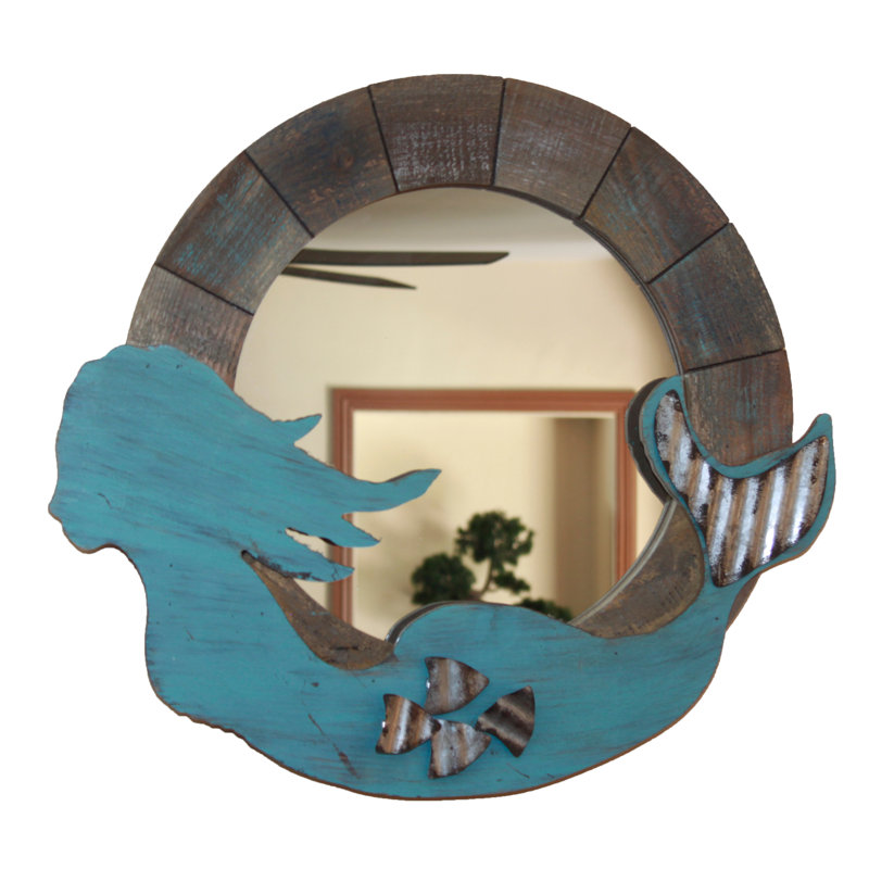 Mazon Wood Novelty Wall Mirror