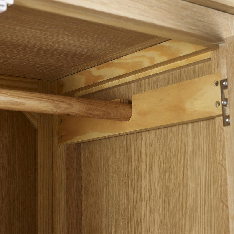 Jeremey 2 Door Solid Wood Wardrobe