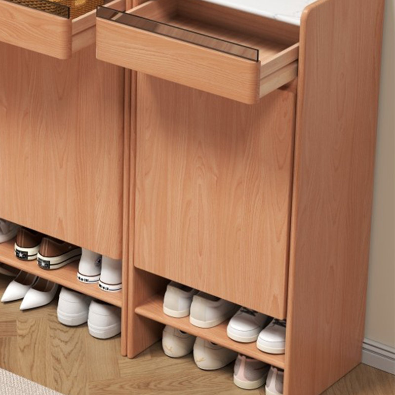 Practical furniture storage shoe cabinet, Brown