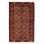 Tapis rouge foncé 4 pi 5 po x 6 pi 9 po Turkman