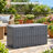 100-Gallon Outdoor Deck Box with Hydraulic Hinged Lid, 310 lb Bench Capacity, Lockable Design and Reinforced Polypropylene, Gray-138206727