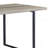 Grey Oak And Black 2- Shelf Dining Table