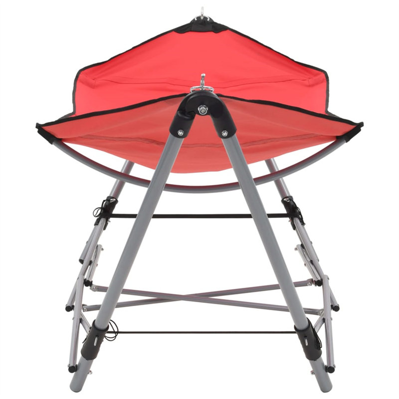 Folding Camping Hammock with Stand, Red