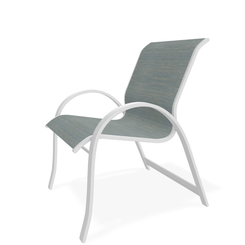 Fauteuil de salle à manger empilable Hiraku, Baja, Blanc