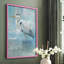 Blue Heron II, reproduction encadrée - bois massif-1642084034-1642084036