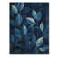 Échos de la forêt bleu marine, plancher I - impression sur bois de feuilles - sur bois de pin naturel-1639247098