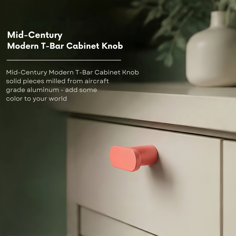 1.75" Oval Knob, Blush (Pink)