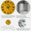 Horloge murale or moderne I-2078728164