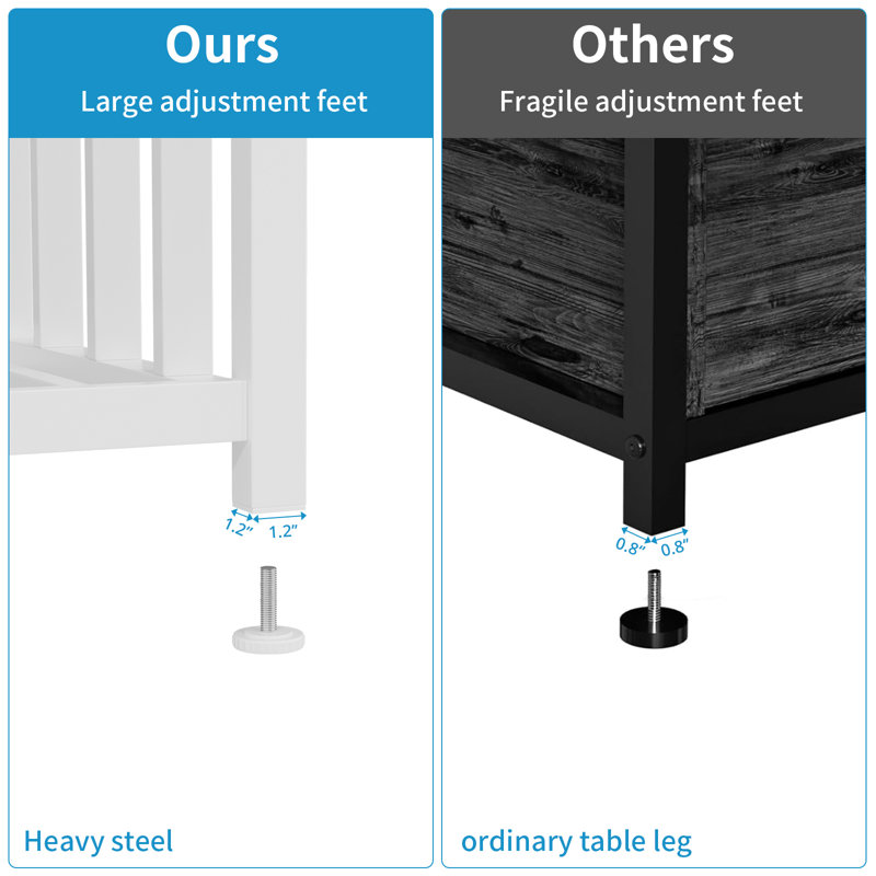 White Heavy Duty Metal Aquarium Stand with Cabinet and Power Outlets