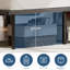 Aether Floating Metal Bed Frame with Charging & LED Lighting & Shelves, No Box Spring Needed