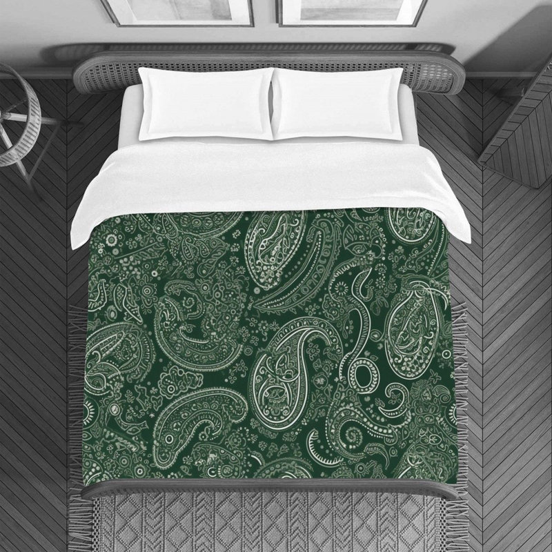 Paisley Bedding, Queen Duvet Cover