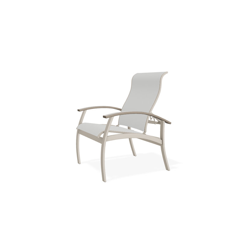 Chaise de patio Askar, Désert, Désert texturé, Blanc 6D Sunbrella®