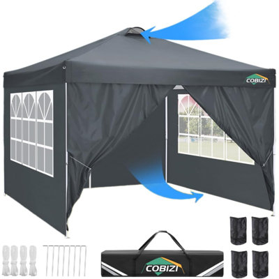 10 Ft. x 10 Ft. Easy up Outdoor Waterproof Pop-Up Canopy Tent 