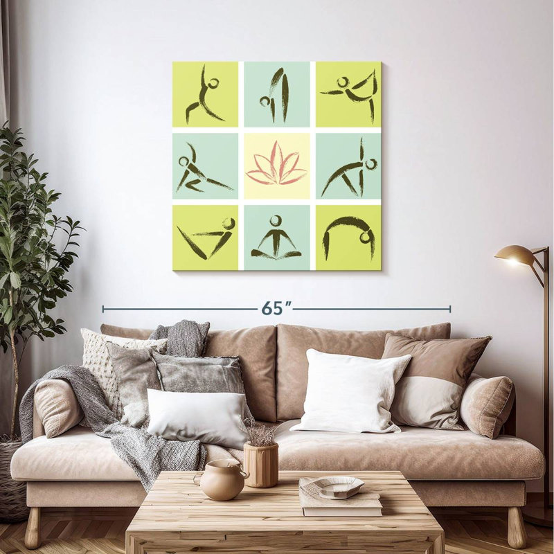 Pose de yoga Kerrick Lotus Zen, H 39 po x l 39 po