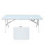 Table pliante 6 pi, table en plastique portative pour le camping, pique-niques, fêtes, table pliable à charge élevée