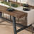 Industrial Dining Table for 6-8 People, 70 Inch Long Rustic Wood Top with Black Metal Legs, for Kitchen, Living Room, Patio-1480135617