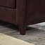 Causeuse moderne en cuir PU avec rangement pour le charme du salon
