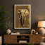 Elephant Portrait Modern - Wrapped Canvas-1187405656-1187405659