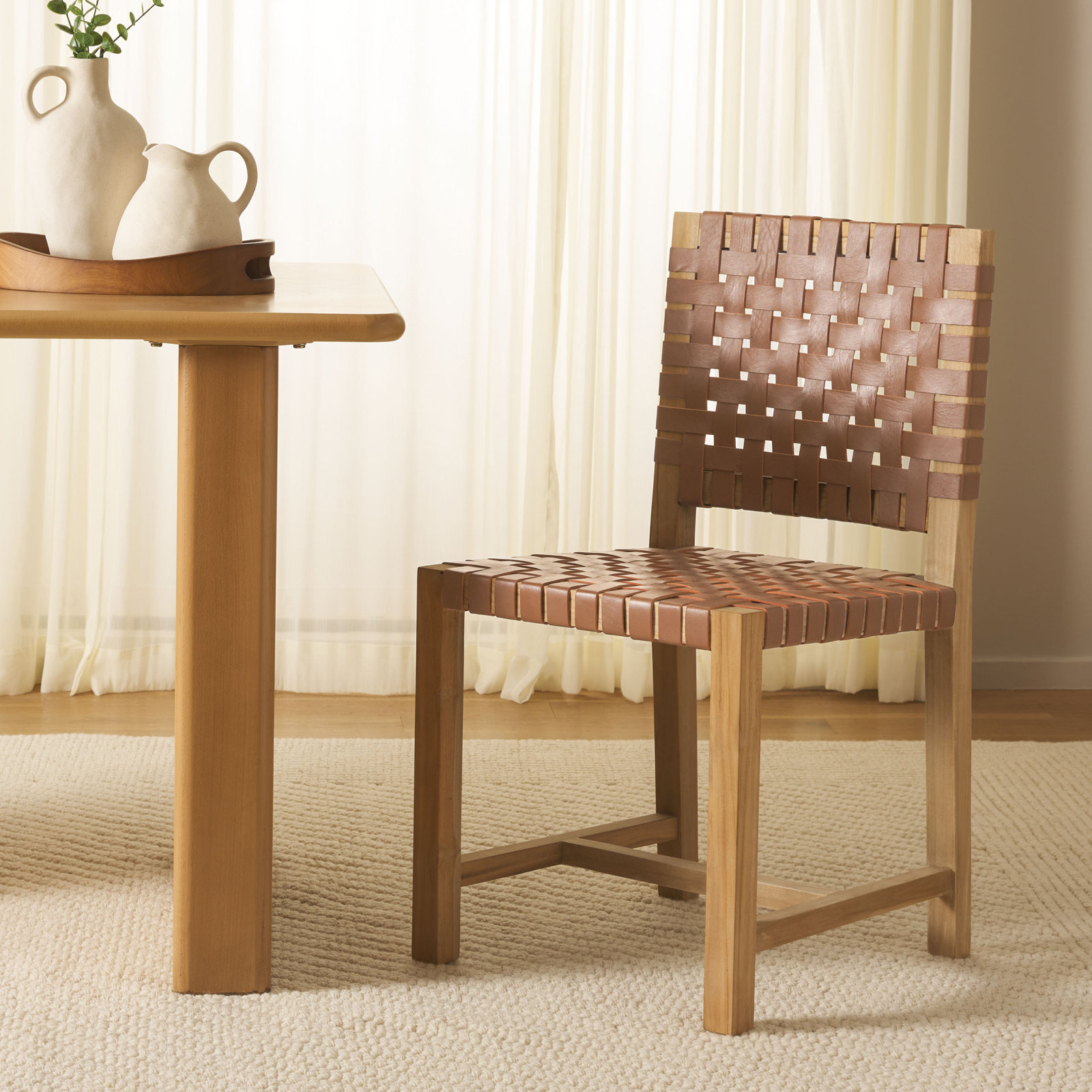 Erline Dining Chair, Light Honey/Natural