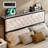 Headboard With Storage And Charging Station, Upholstered Storage Headboard Only With Bed Frame Brackets Adapter, Button Tufted Design, Easy Assembly-186466651-186466655